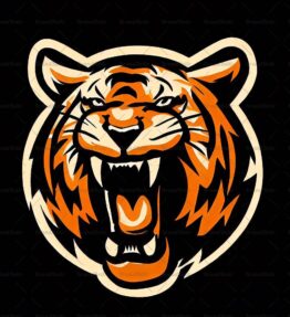 Brüllender Tiger